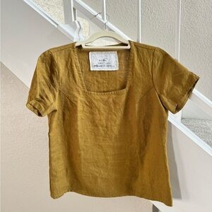 NotPerfectLinen Sooke trapeze linen top Small